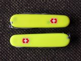 Victorinox Climber and Huntsman with StayGlow scales