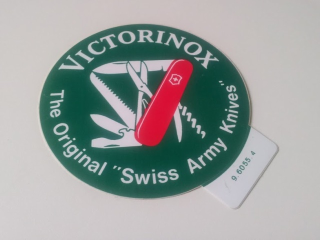 Victorinox sticker from before 1985