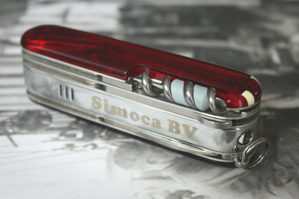 Victorinox SwissFlame with advertising (company logo on lighter)