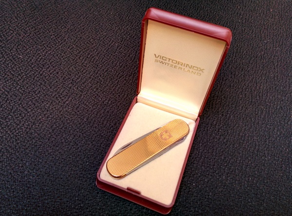 Victorinox diamond cut gold Ambassador
